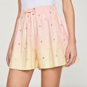 SANDRO Ombre Embellished Shorts - SIZE S
